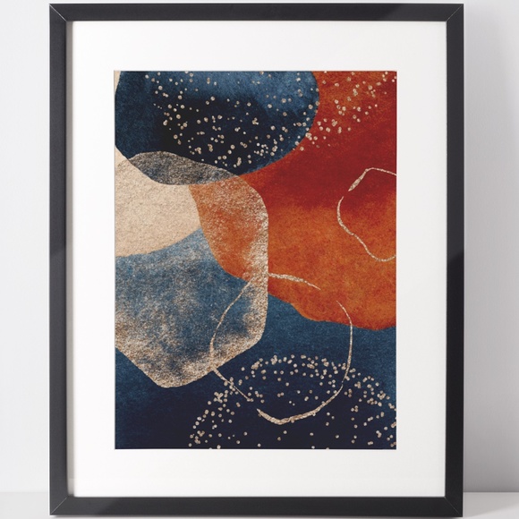 Other - Modern Abstract Shape Wall Art Poster Print UNFRAMED.